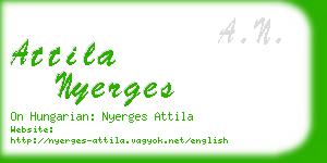 attila nyerges business card